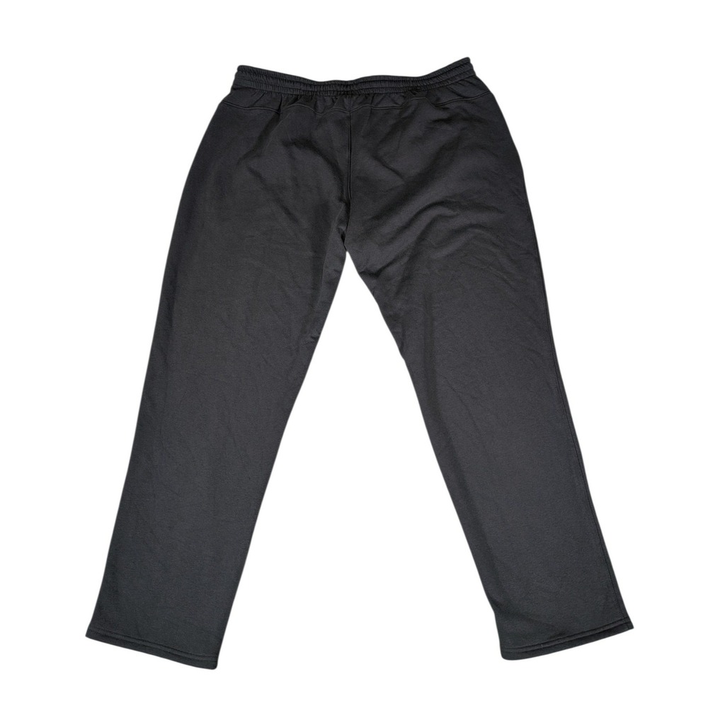 Under Armour Mens 2XL Black Fleece Straight Leg Sweatpants Joggers Activewear - Picture 2 of 7